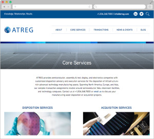 ATREG website Core Services page