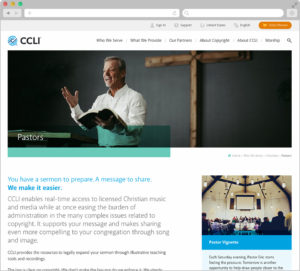 CCLI pastors page